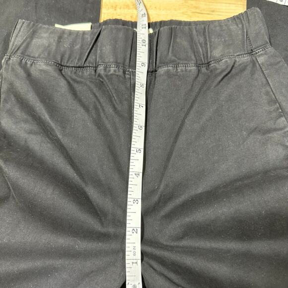 L'AGENCE NWT Rosalie High Rise Pedal Pusher Pant Crop Black Size S Elastic Waist - Picture 9 of 10